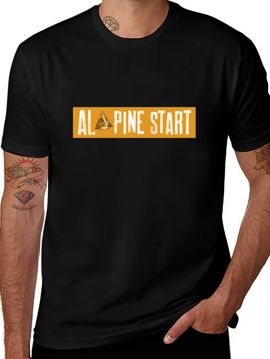 Alpine Start Graphic Tee - Black