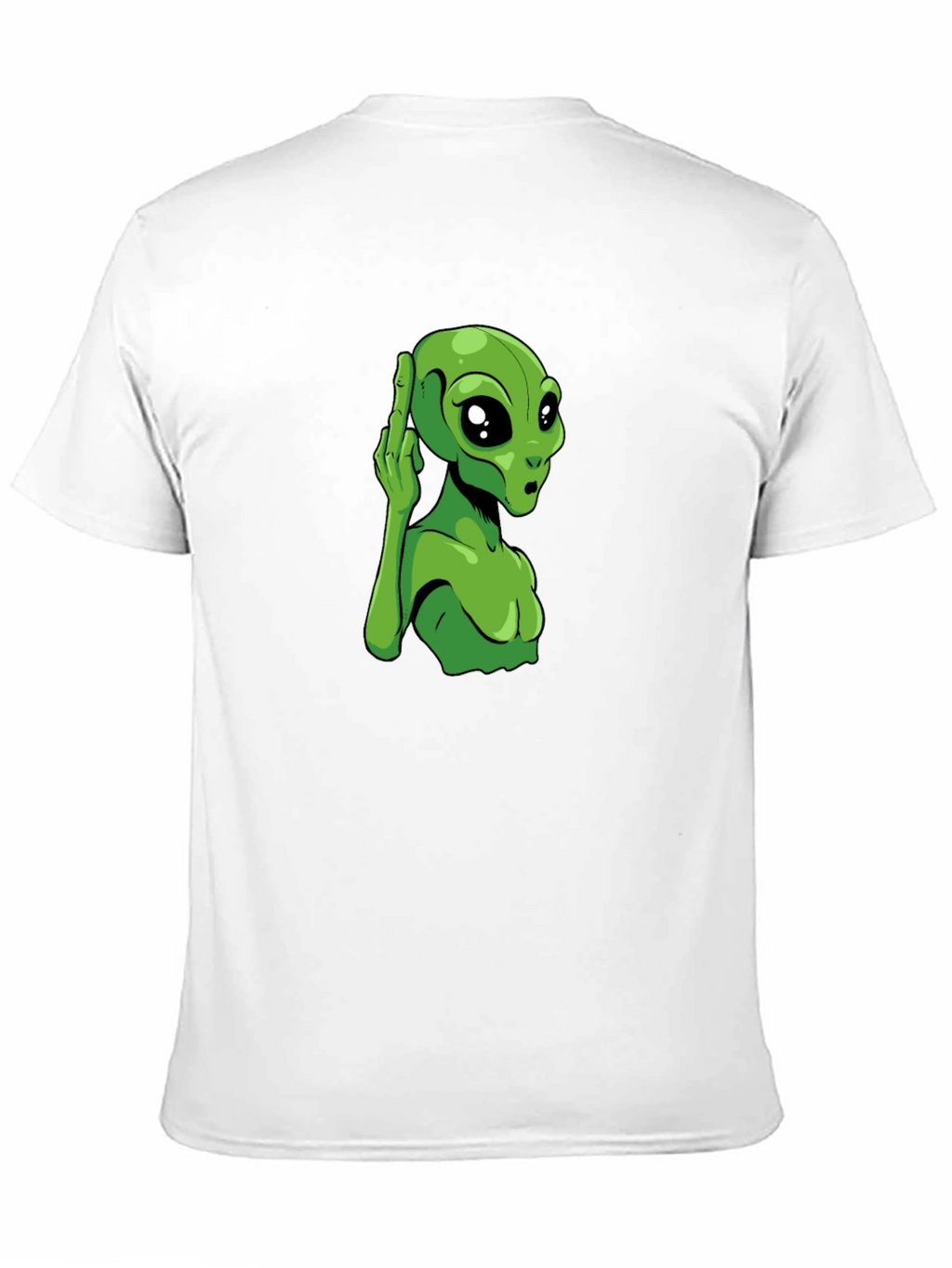 Alien Graphic Tee - Black Cotton T-Shirt