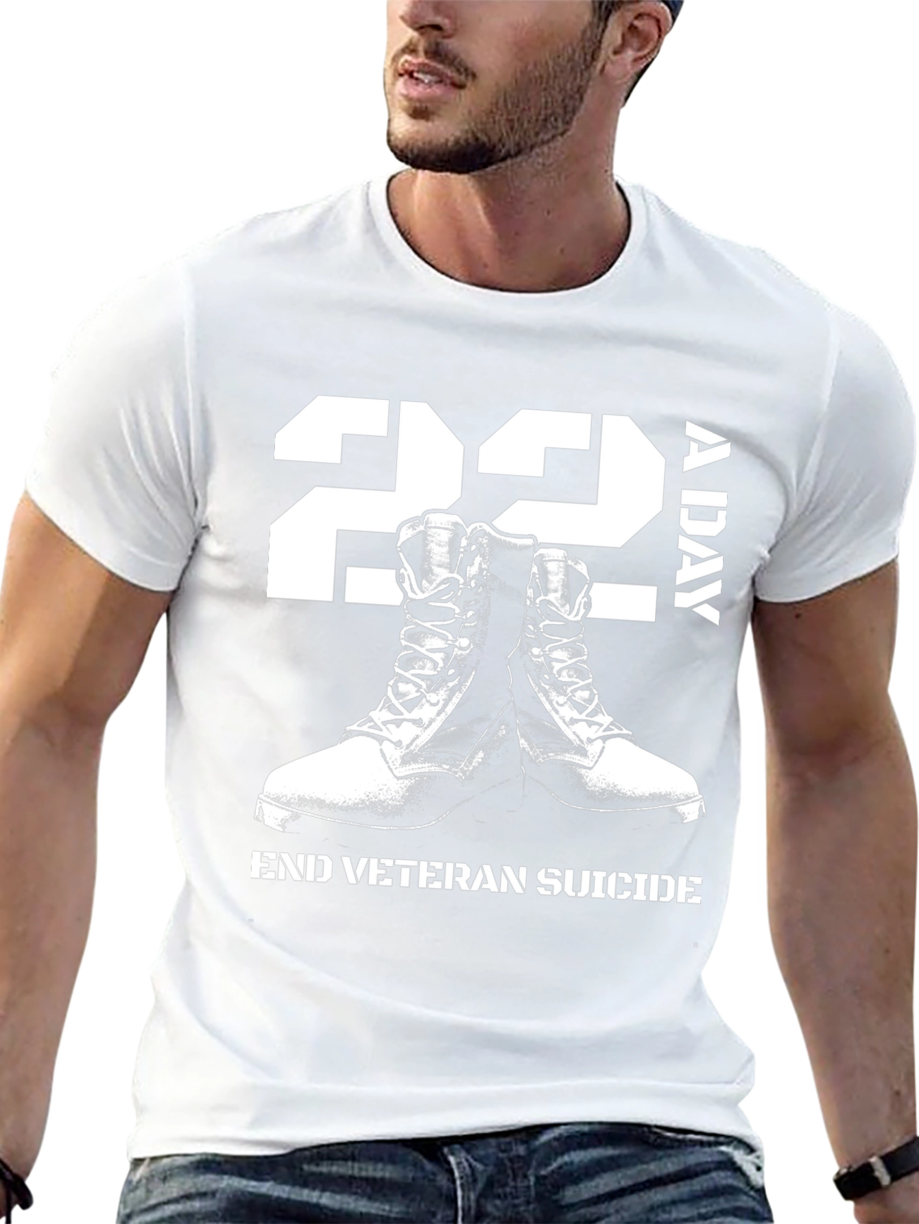 22 A Day Veteran Suicide Awareness T-Shirt