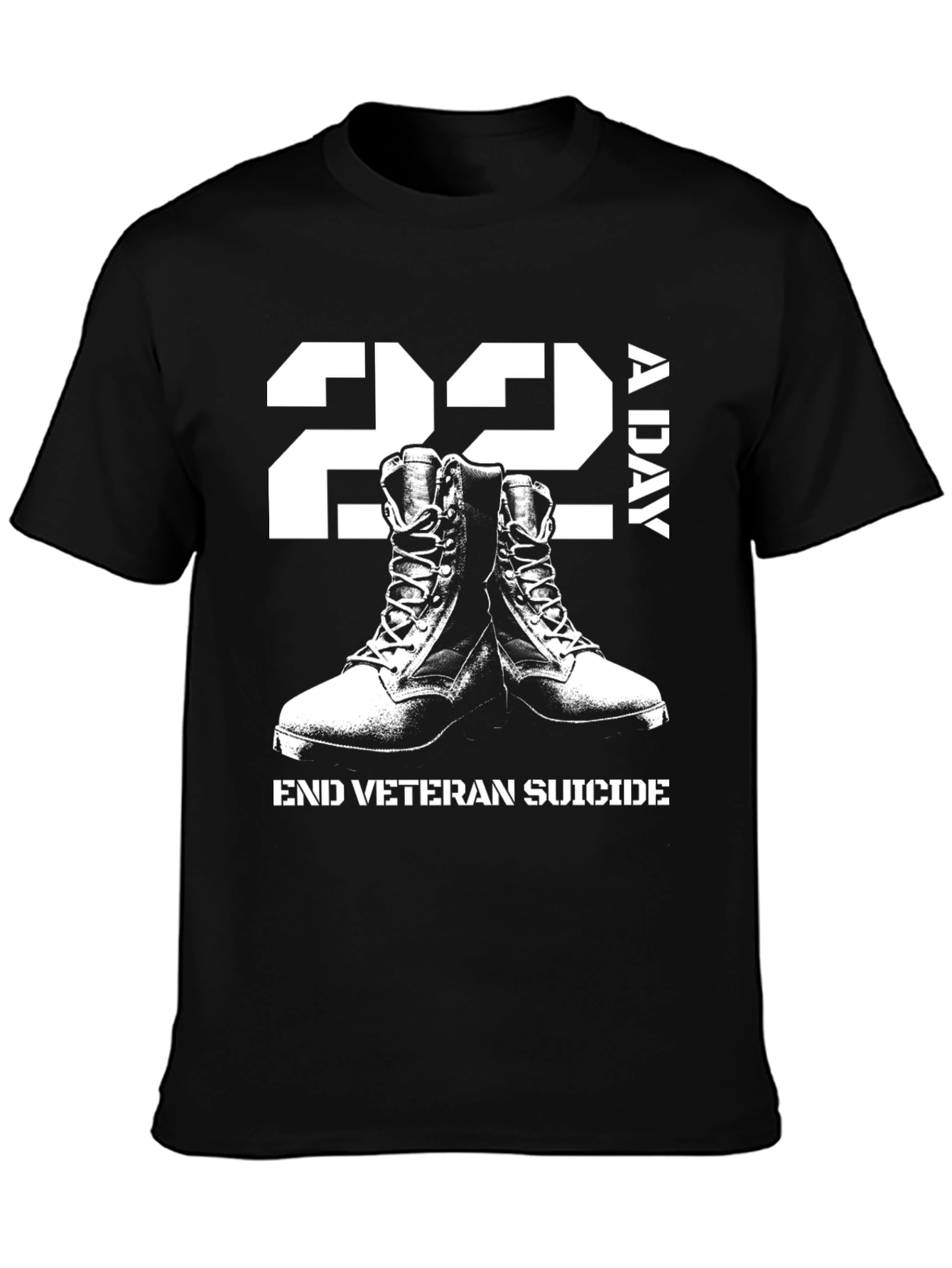 22 A Day Veteran Suicide Awareness T-Shirt