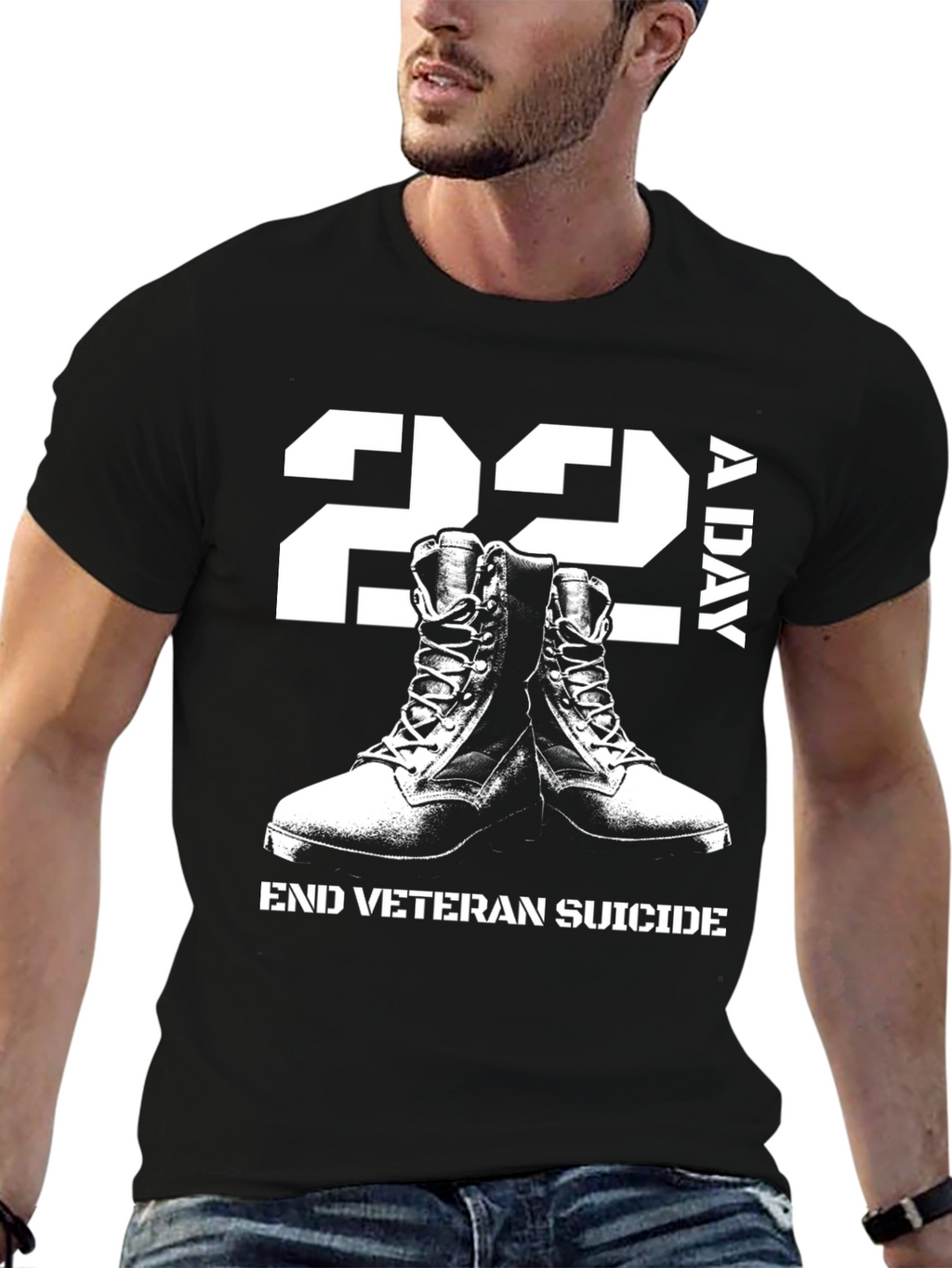 22 A Day Veteran Suicide Awareness T-Shirt