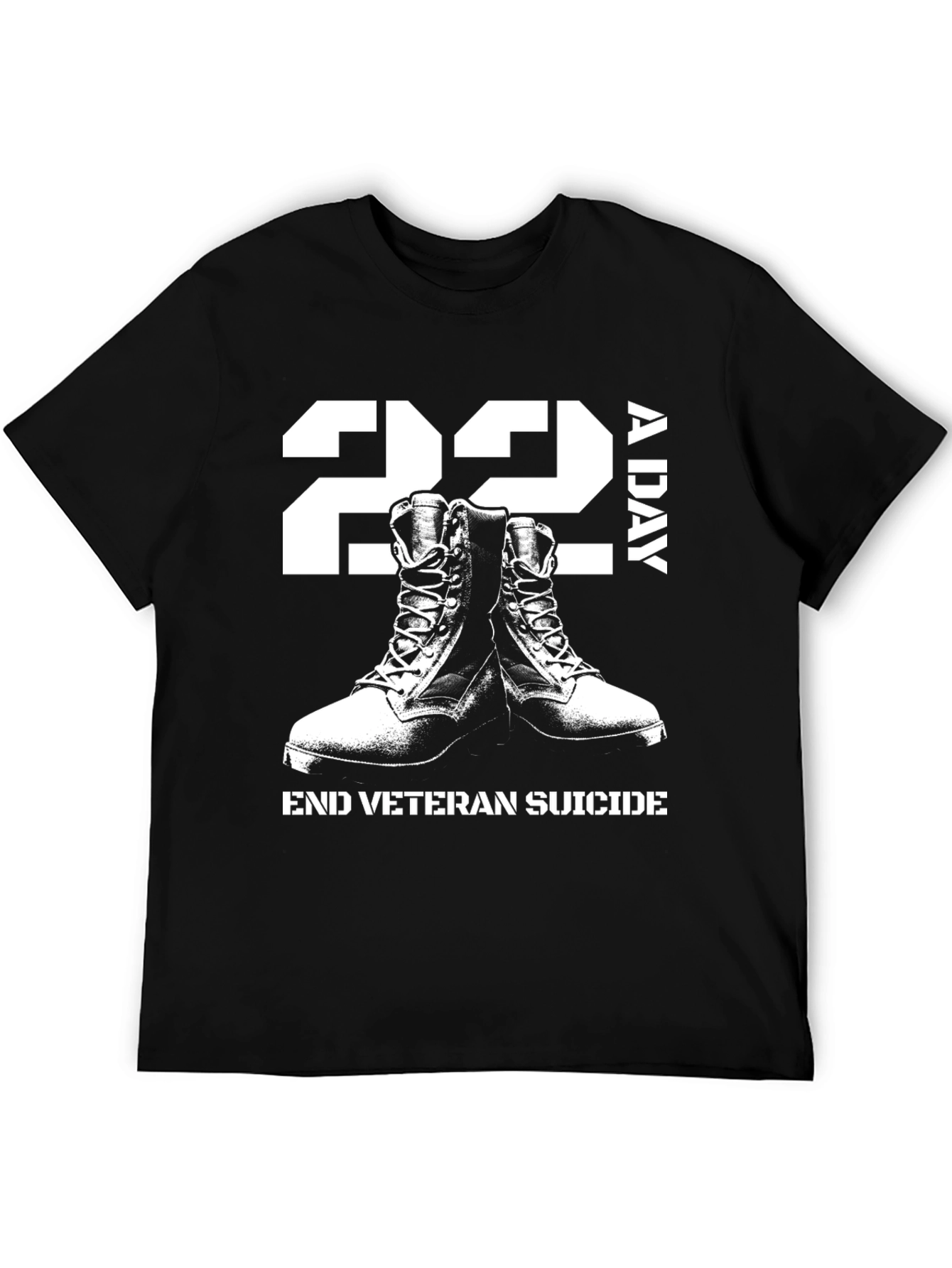 22 A Day Veteran Suicide Awareness T-Shirt
