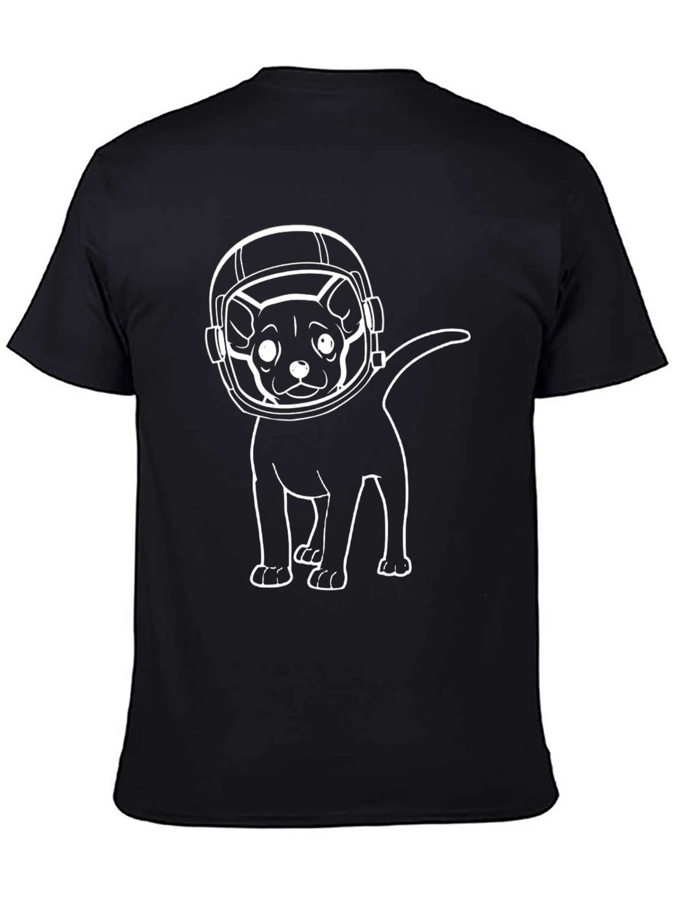 Astronaut Dog Graphic T-Shirt