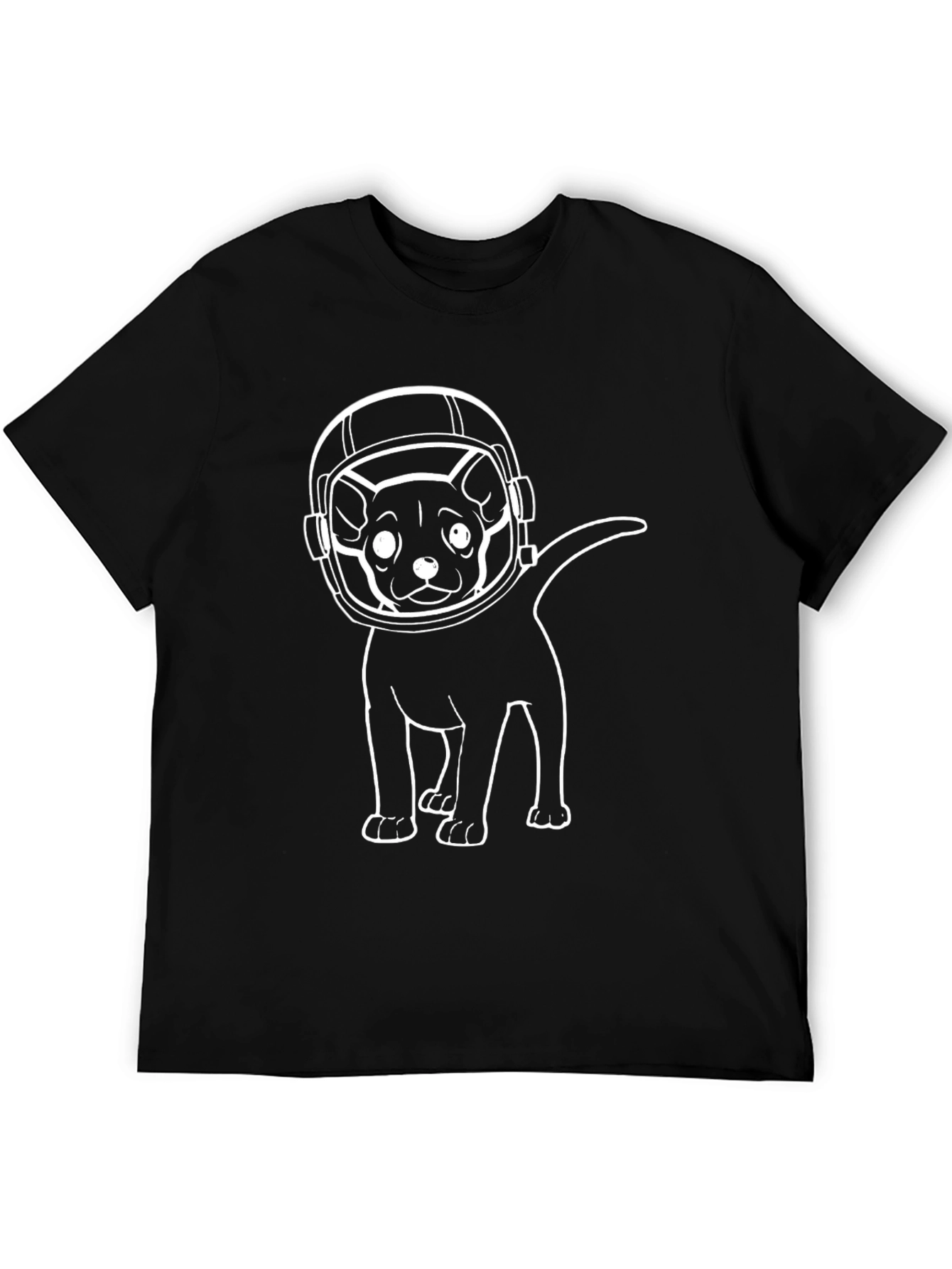 Astronaut Dog Graphic T-Shirt