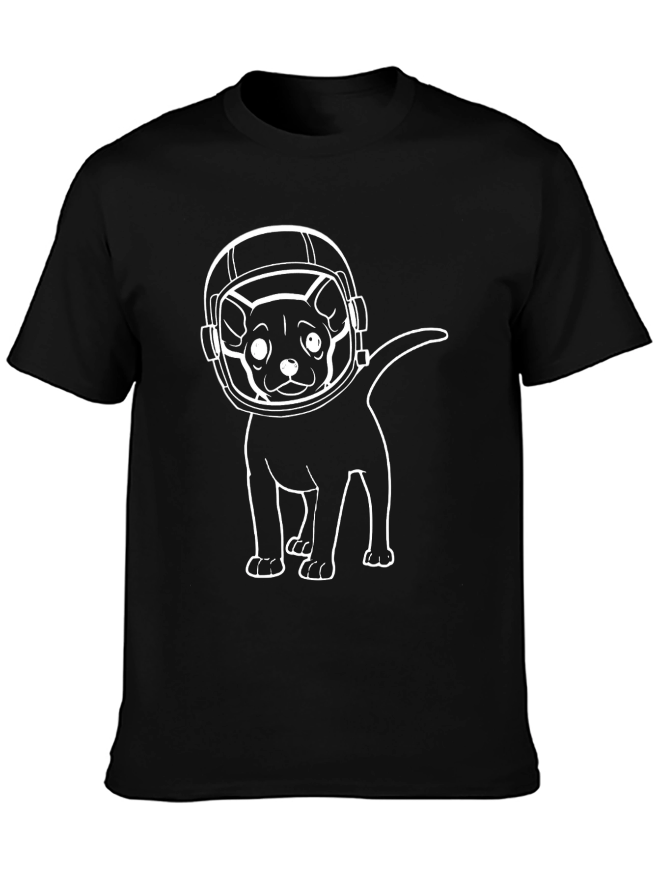 Astronaut Dog Graphic T-Shirt