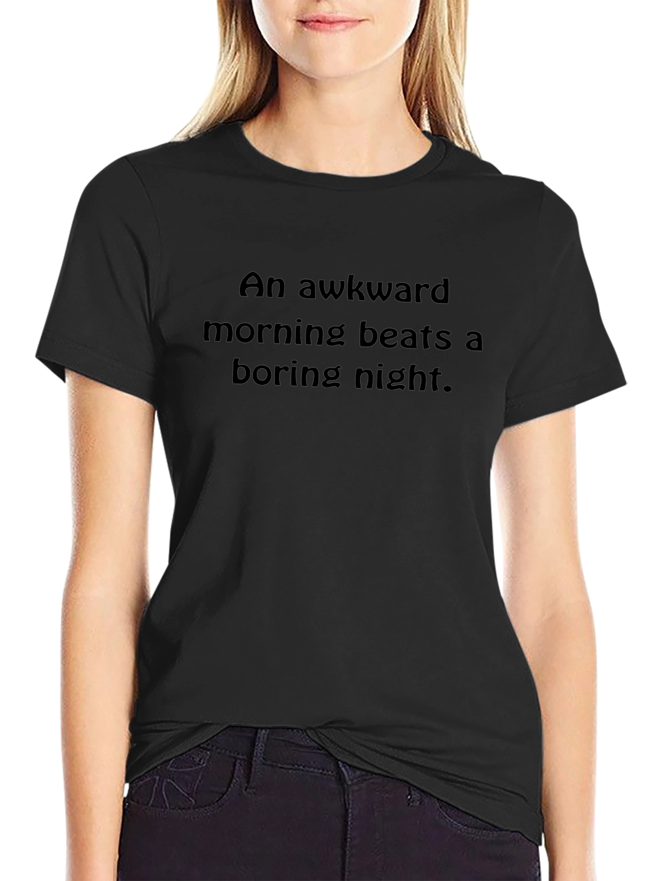 Awkward Morning T-Shirt - Funny Slogan Tee