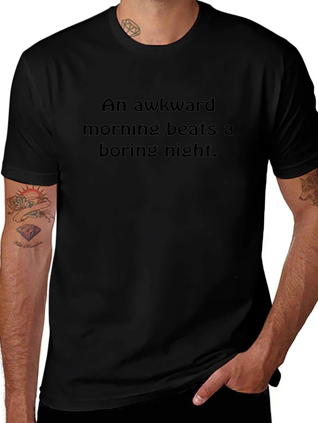 Awkward Morning T-Shirt - Funny Slogan Tee