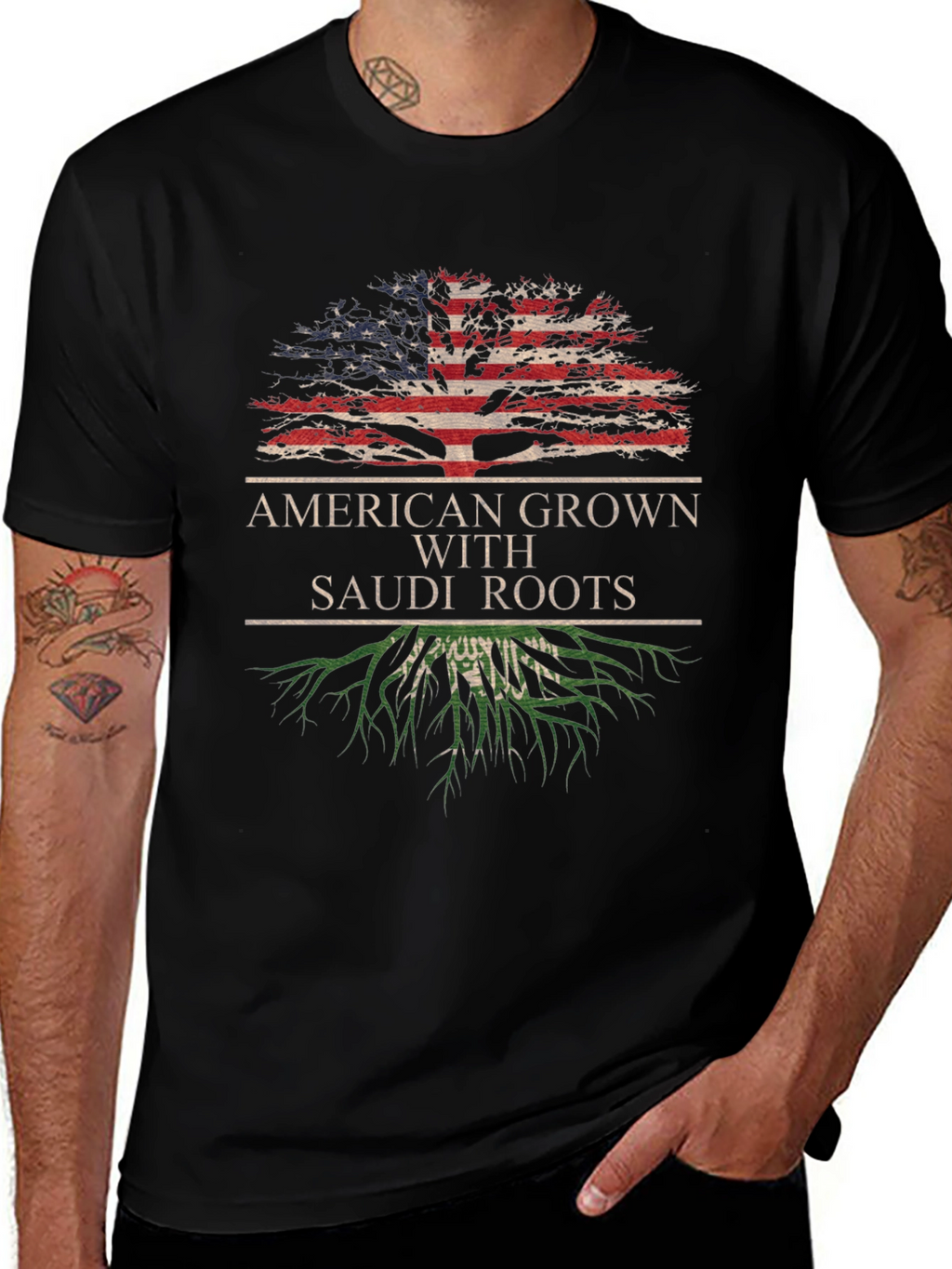 American Grown with Saudi Roots T-Shirt