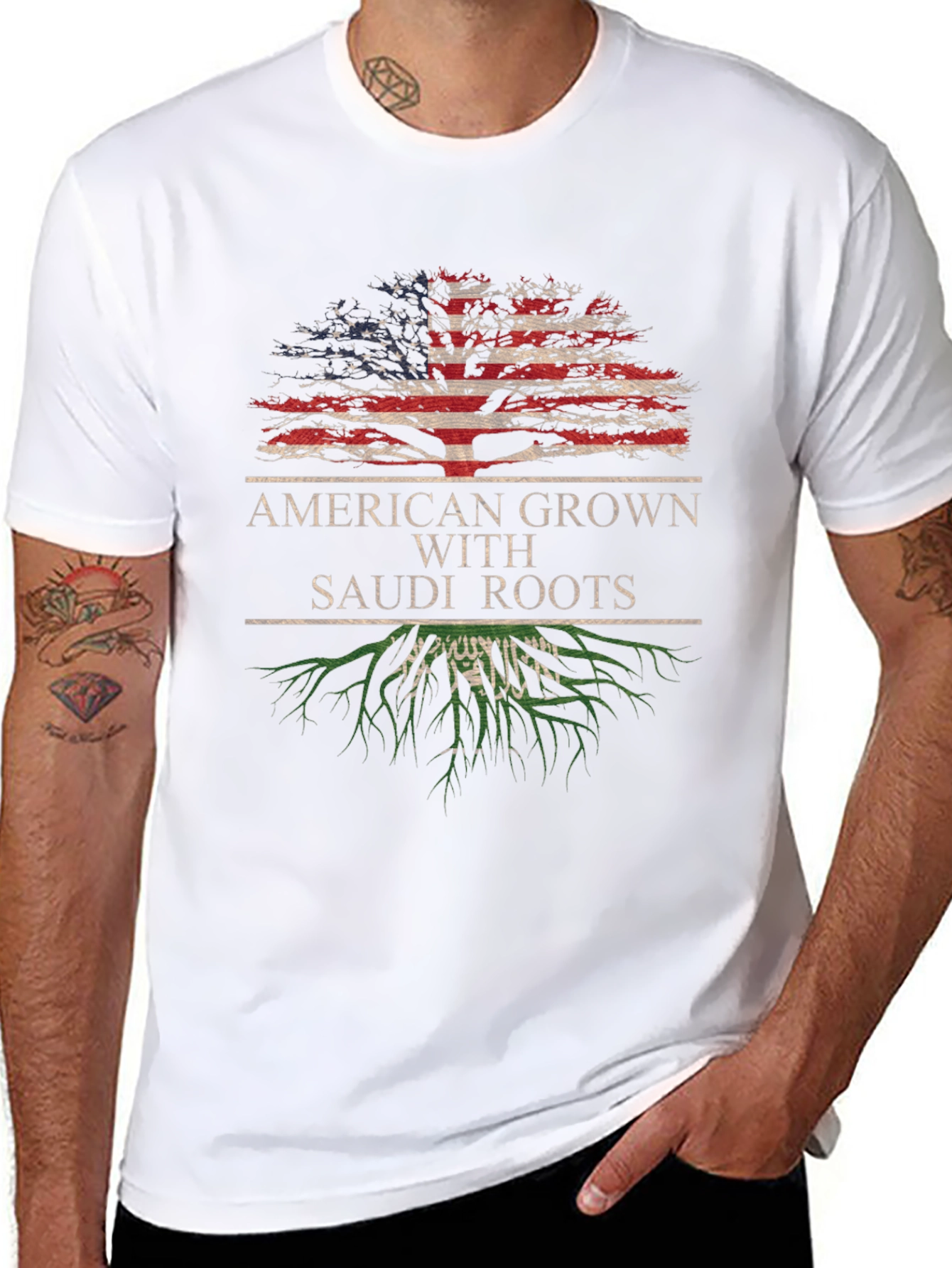 American Grown with Saudi Roots T-Shirt