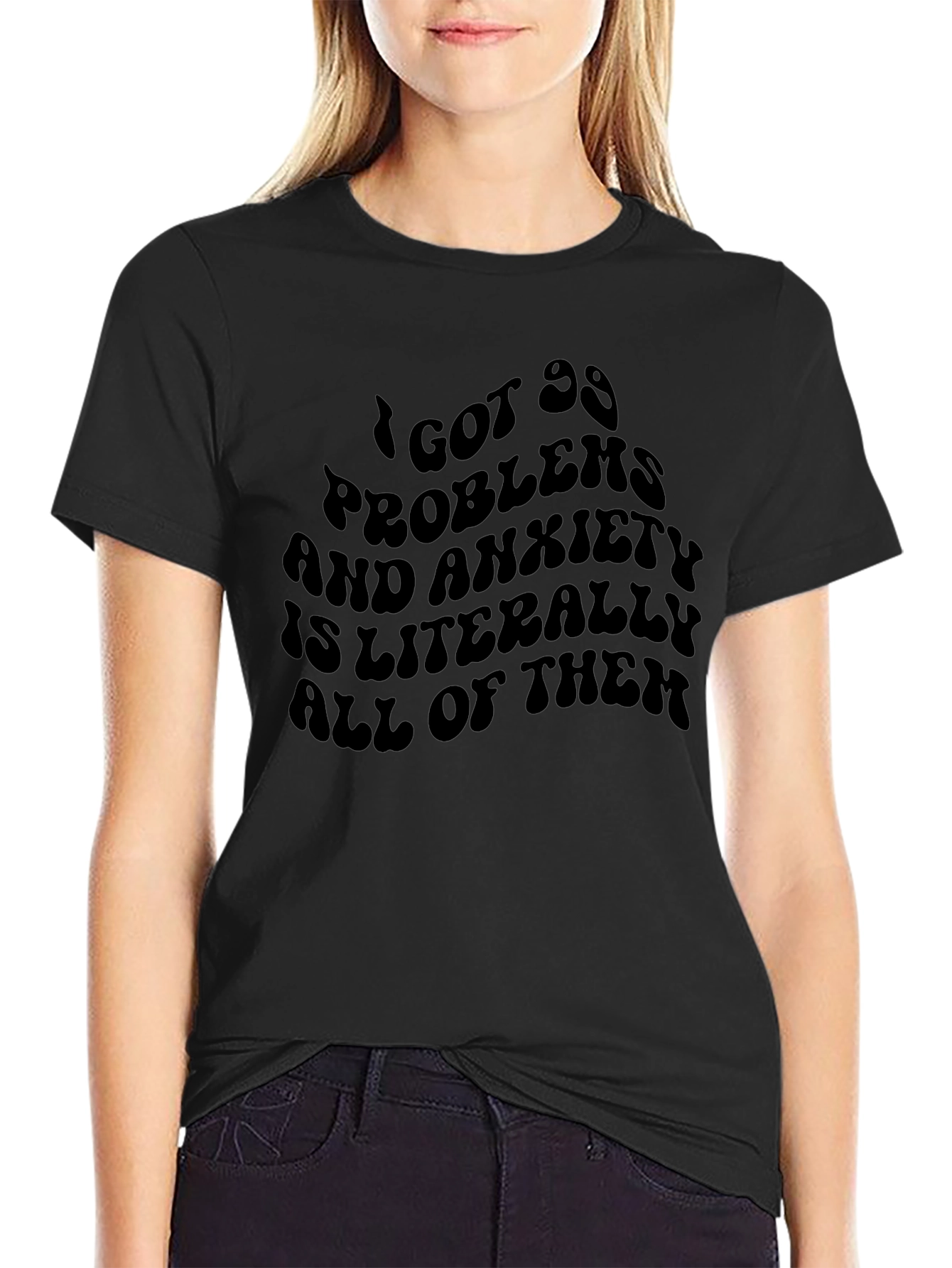 Anxiety Funny Graphic T-Shirt