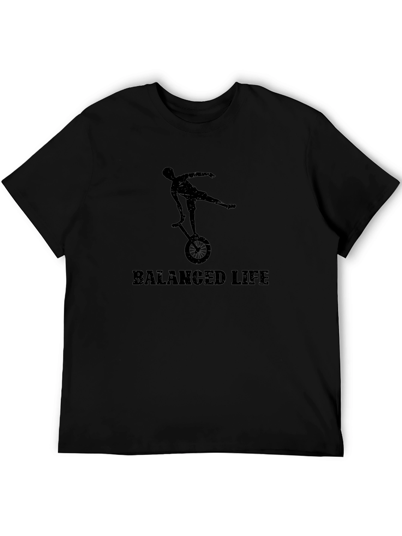 Balanced Life T-Shirt - Unicycle Design