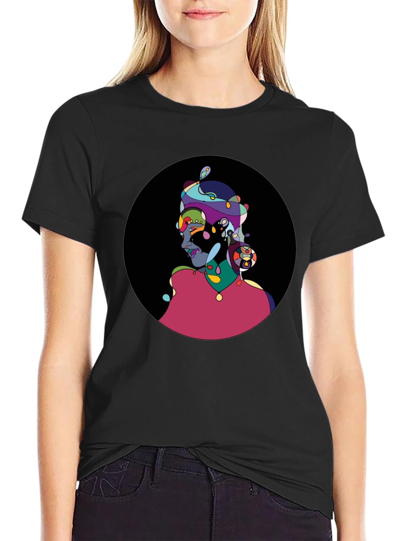 Abstract Art T-Shirt - Colorful Design