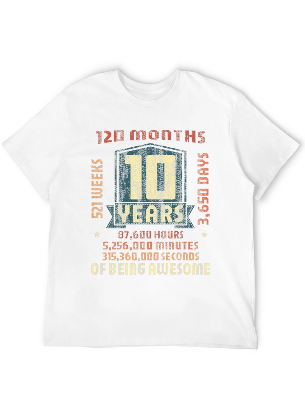 10 Years of Being Awesome T-Shirt