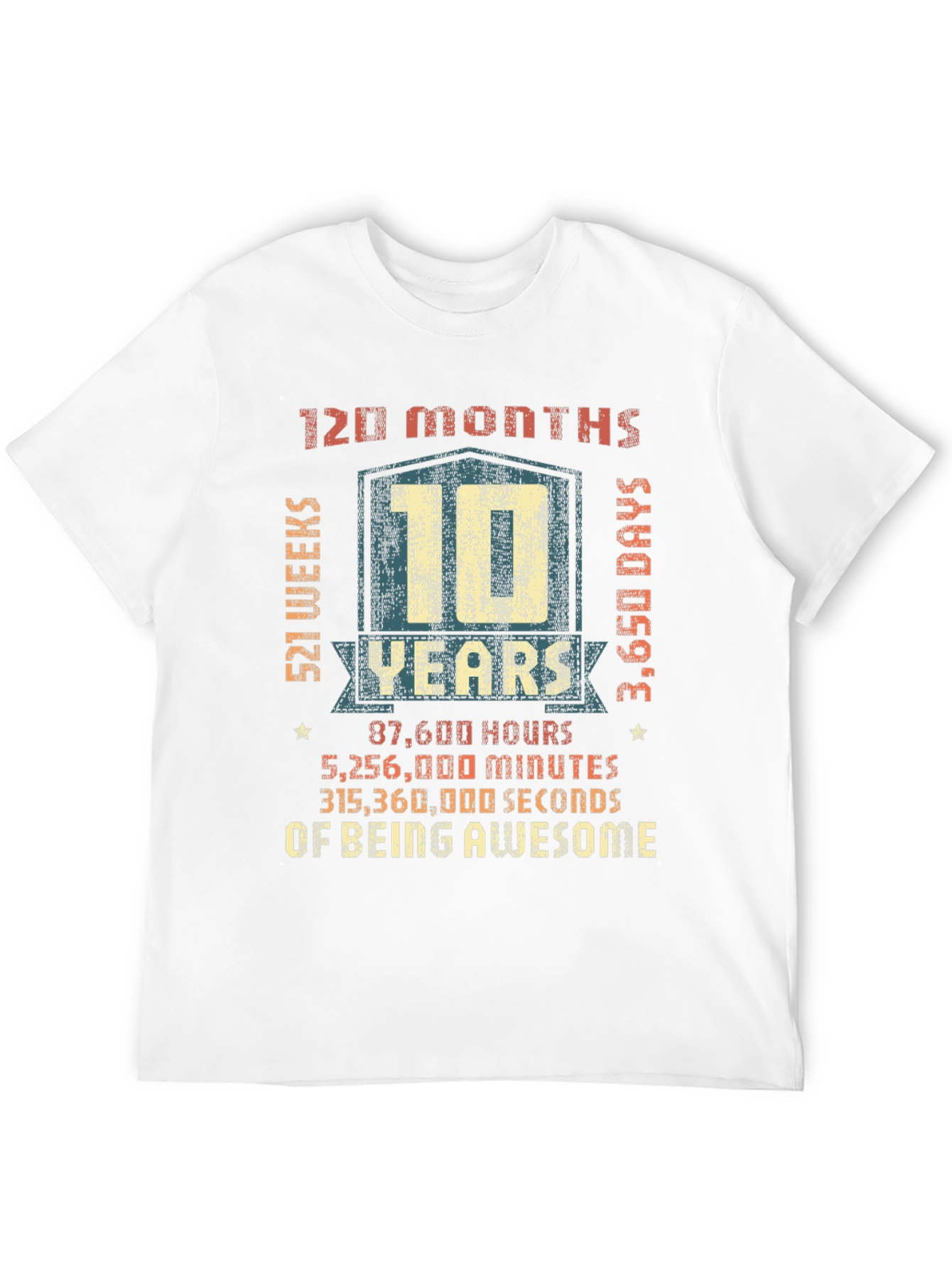 10 Years of Being Awesome T-Shirt