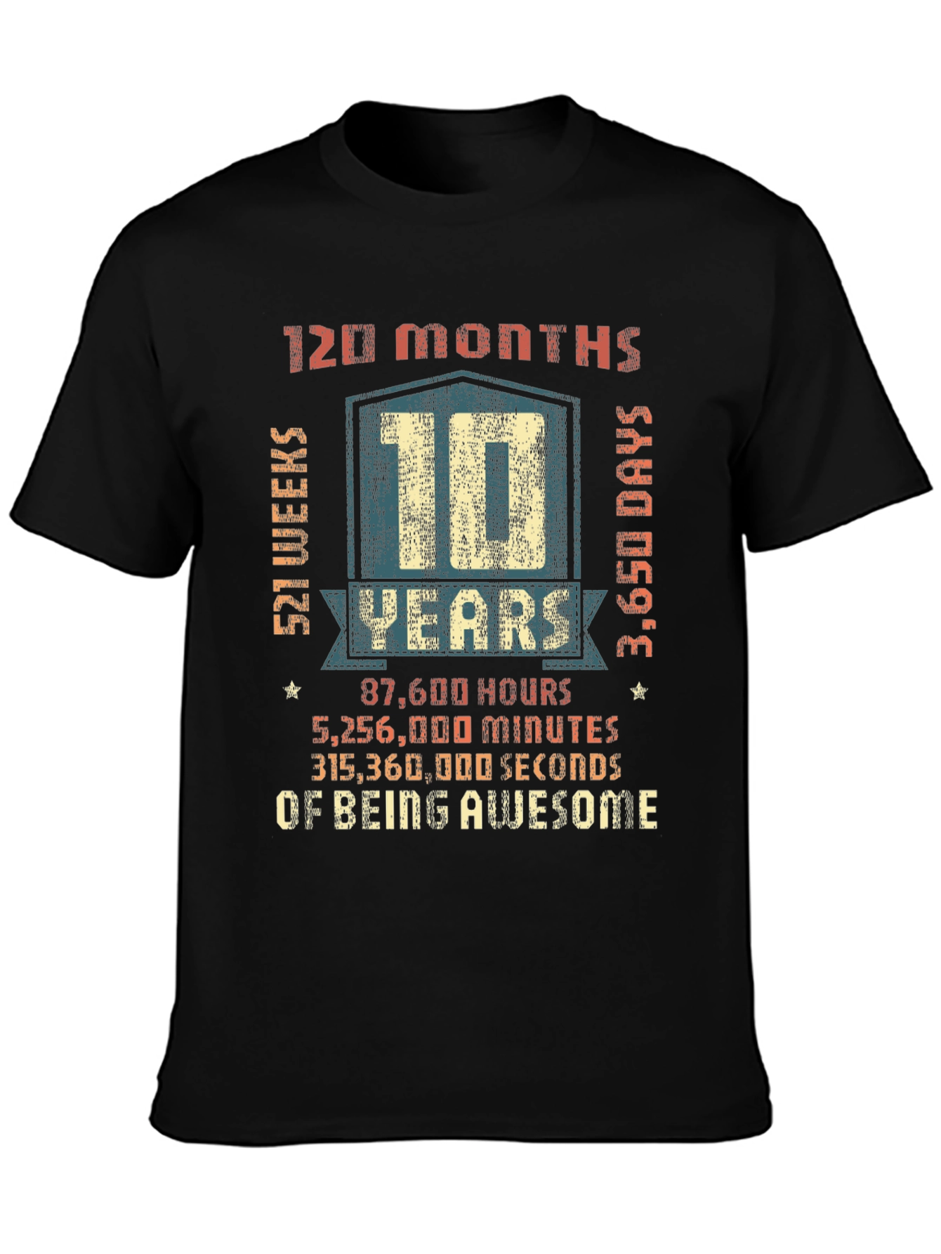 10 Years of Being Awesome T-Shirt
