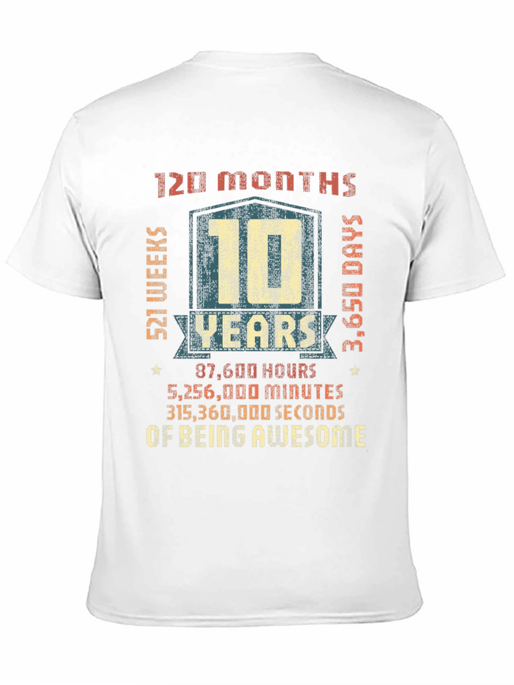 10 Years of Being Awesome T-Shirt
