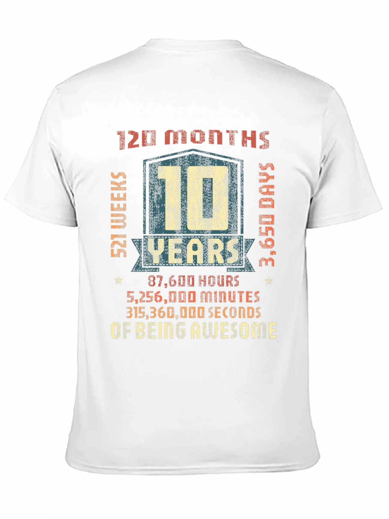 10 Years of Being Awesome T-Shirt