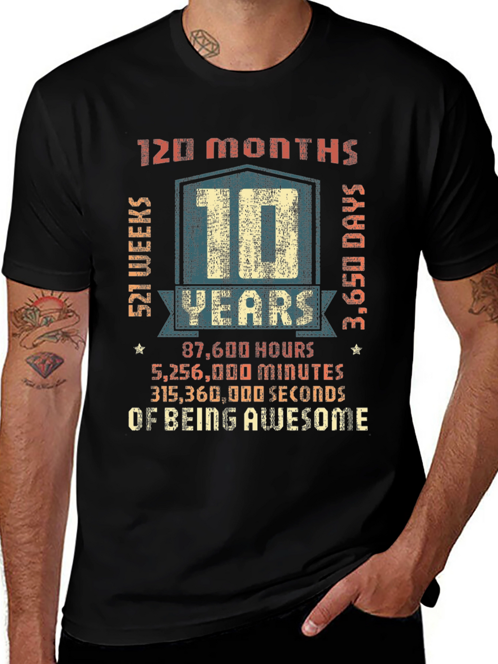 10 Years of Being Awesome T-Shirt