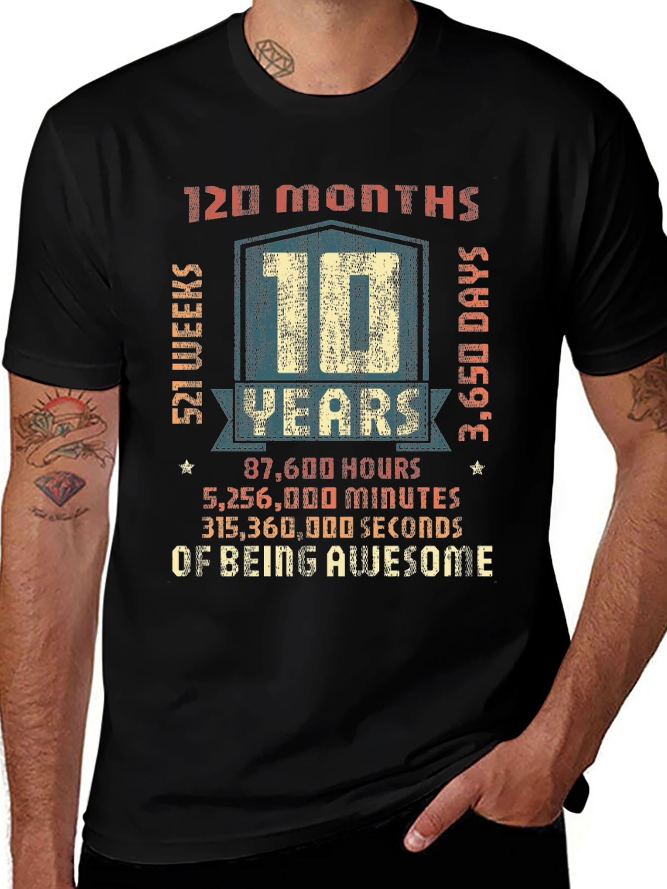 10 Years of Being Awesome T-Shirt