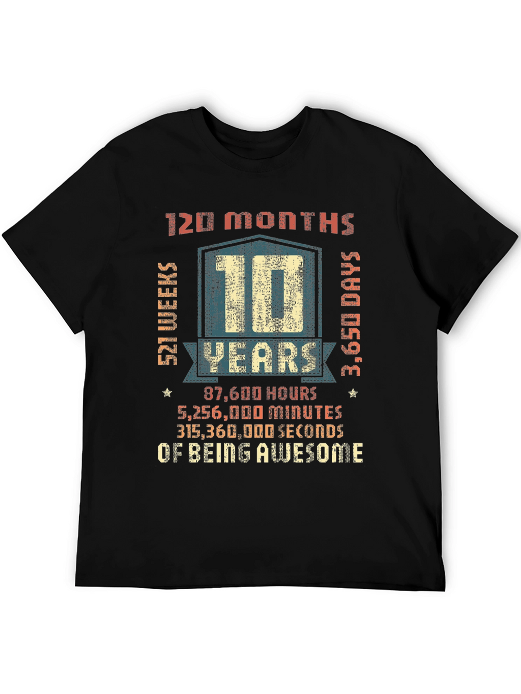 10 Years of Being Awesome T-Shirt
