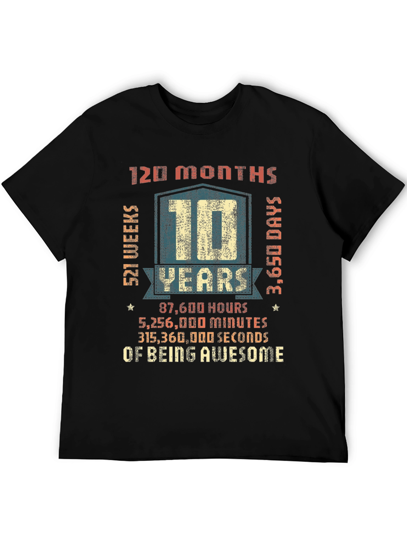 10 Years of Being Awesome T-Shirt