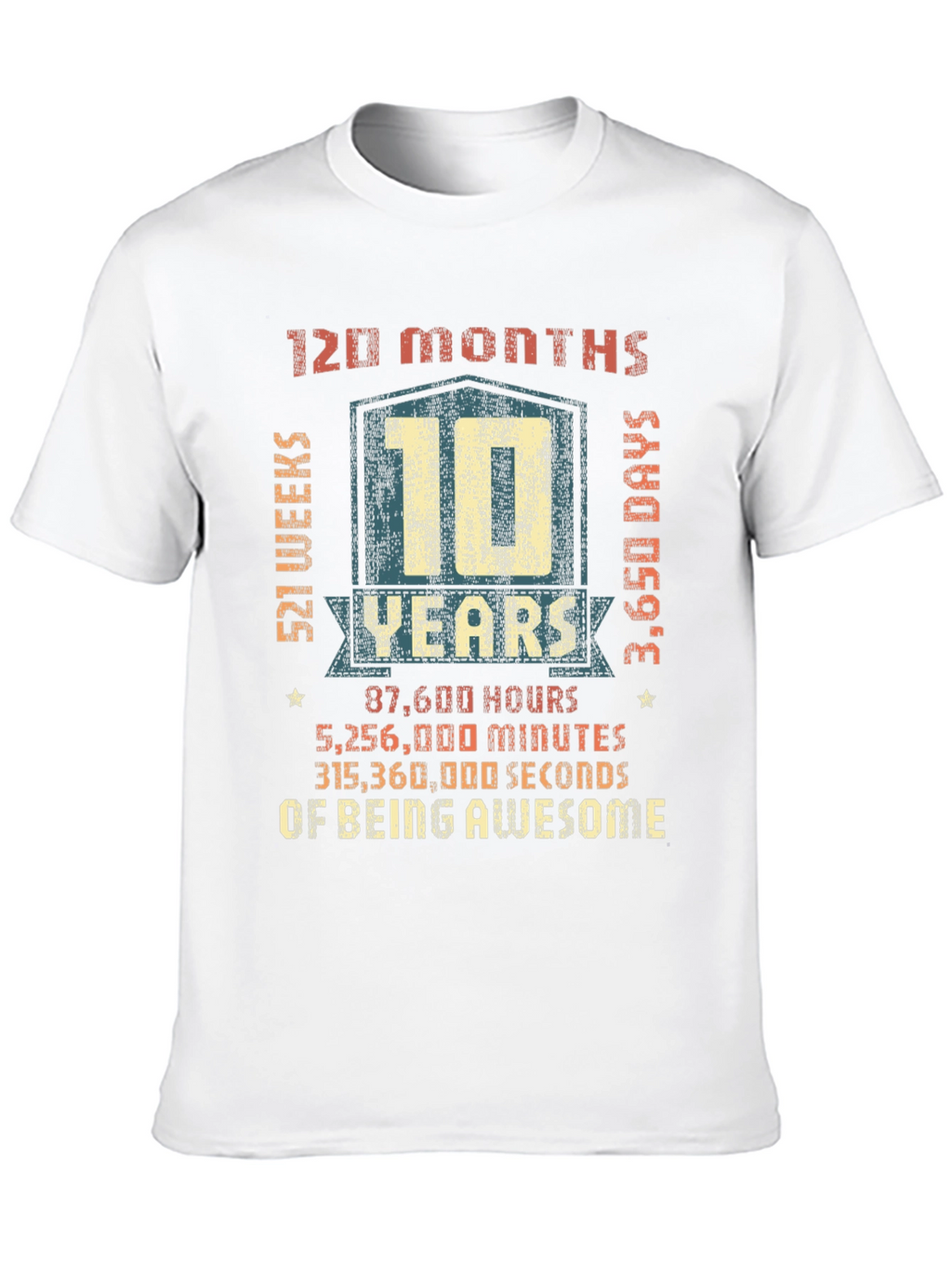 10 Years of Being Awesome T-Shirt