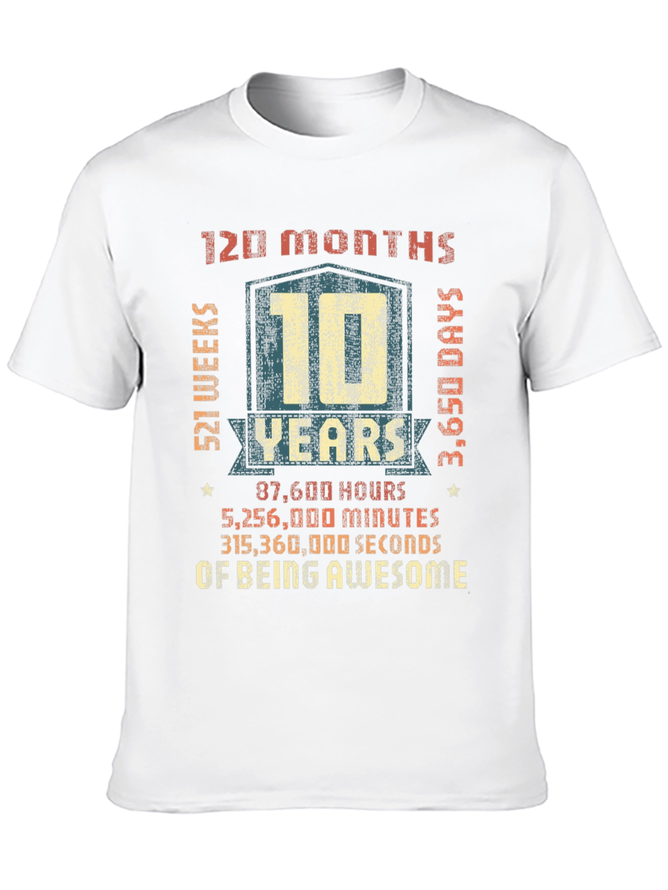 10 Years of Being Awesome T-Shirt
