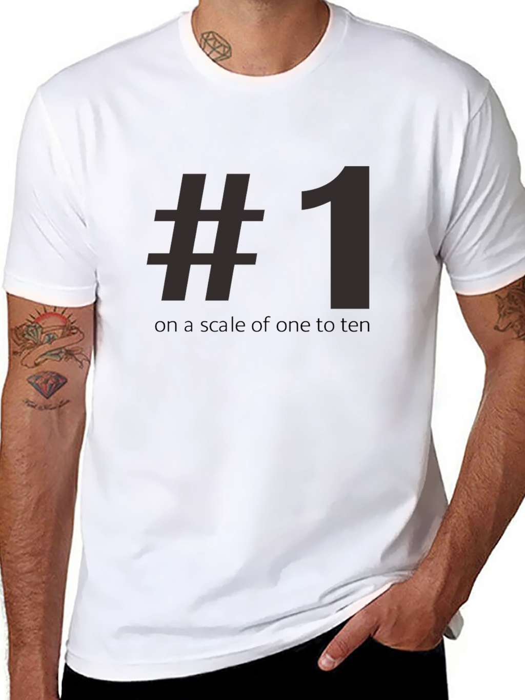 #1 On A Scale Of One To Ten Tee Shirt - Funny Number One T-Shirt