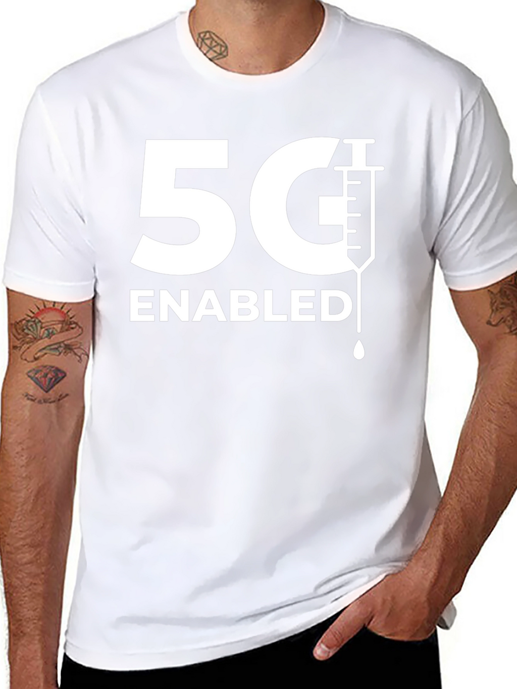 5G Enabled T-Shirt - Funny Vaccination Tee