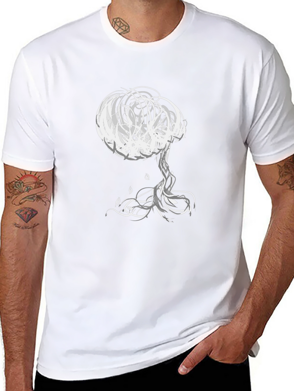 Abstract Tree Graphic Tee - Unisex